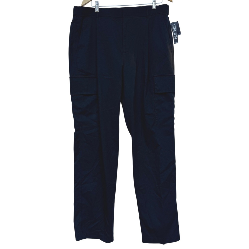 Alfani Mens Black‎ Stretch Cargo Pants 36W 32L New 100187720MN